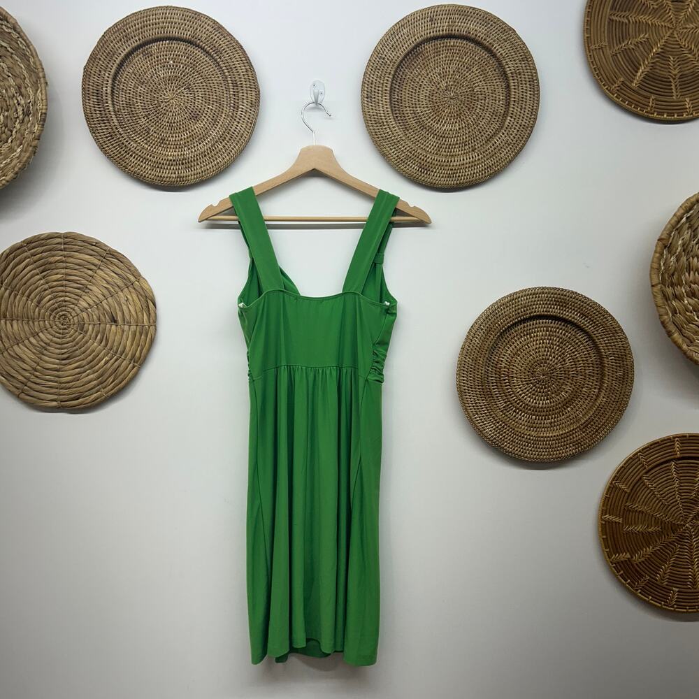 Vintage Y2K 2000s Star Vixen Green Mini Dress Medium Sleeveless Padded Chest - Picture 3 of 7